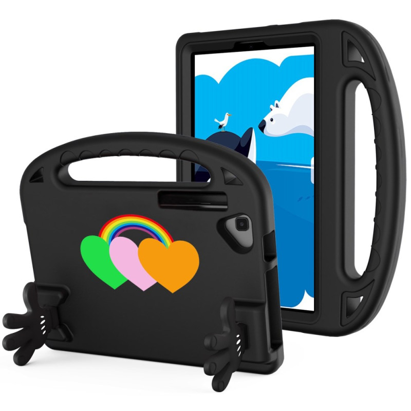 Samsung Galaxy Tab S6 Lite Fodral med hjärtdesign för barn