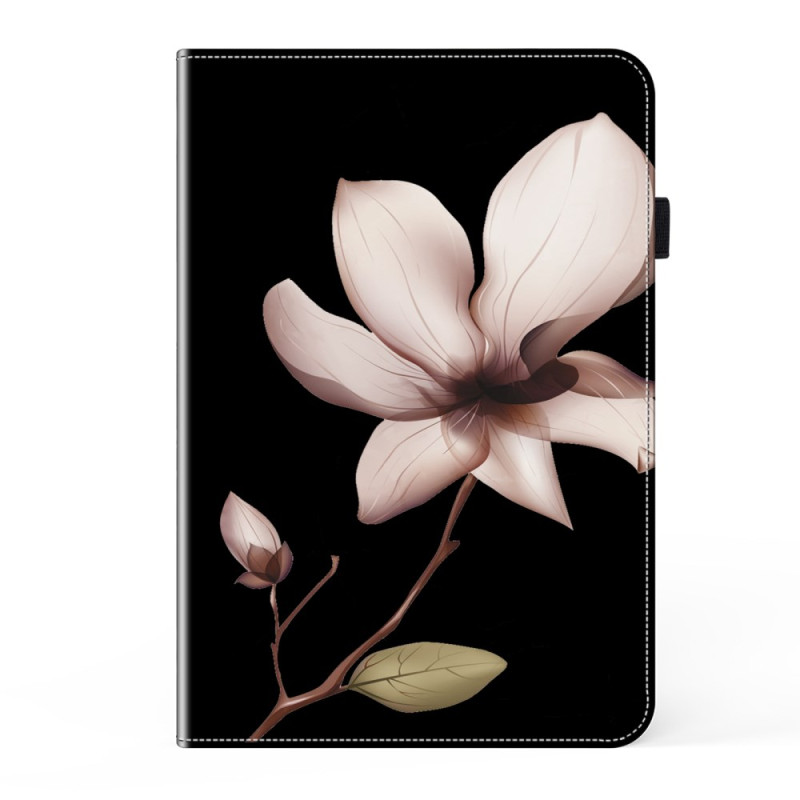 Fodral Samsung Galaxy Tab A8 10.5 (2021) / (2022) Tappskyddat fodral med elastisk förslutning och rosa blommotiv