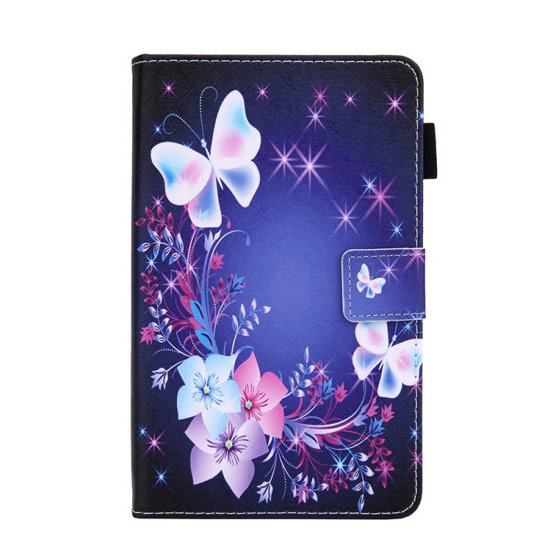 Samsung Galaxy Tab A 8.0 (2019) Fodral Blommor och fjärilar