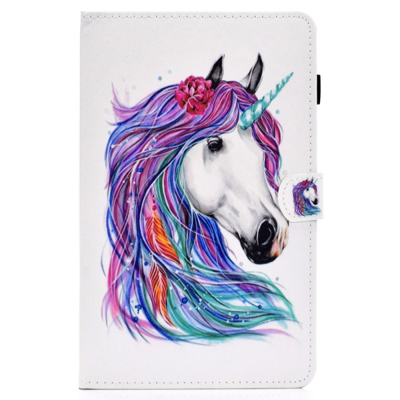 Housse Samsung Galaxy Tab A7 (2022) / (2020) Licorne Blanche