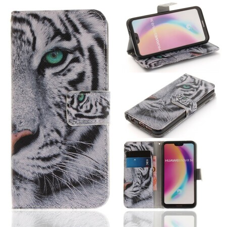 Huawei P20 Lite Tiger SkalVit
