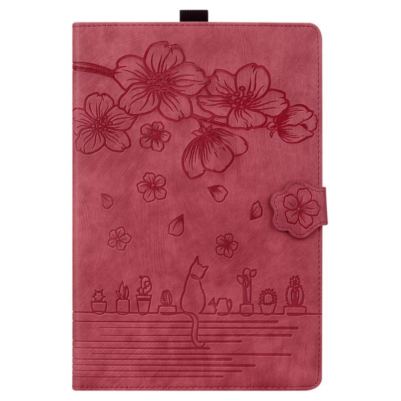 Xiaomi Redmi Pad Fodral Katt- och blomdesign