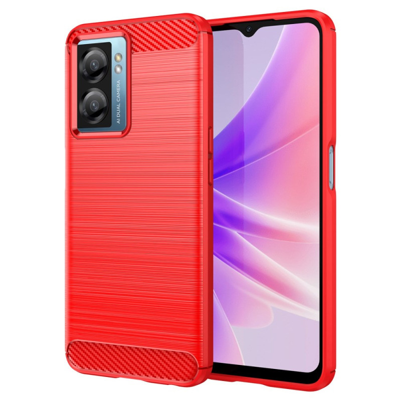 Oppo A77 5G/A57 5G/4G/A57s/Realme Narzo 50 5G Fodral i borstad kolfiber
