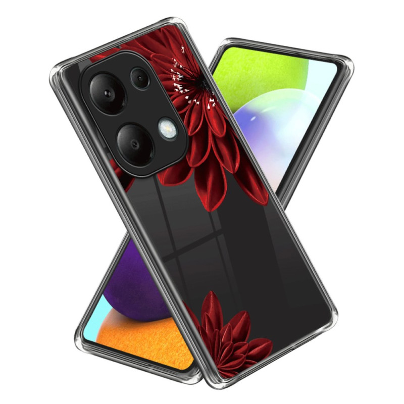 Xiaomi Redmi Note 13 Pro 4G / Poco M6 Pro 4G Fodral Röd blomma