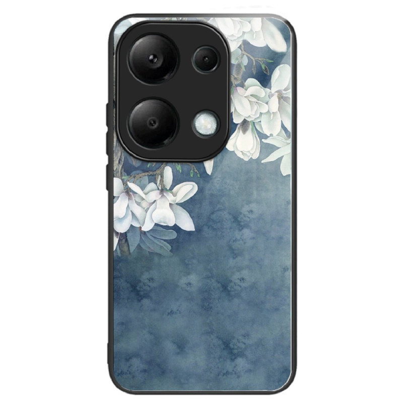 Xiaomi Redmi Note 13 Pro 4G / Poco M6 Pro 4G Fodral härdat glas Magnolias