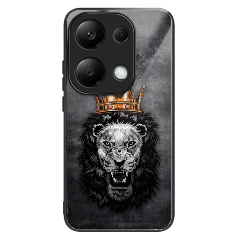 Xiaomi Redmi Note 13 Pro 4G / Poco M6 Pro 4G Fodral Crowned Lion Härdat glas