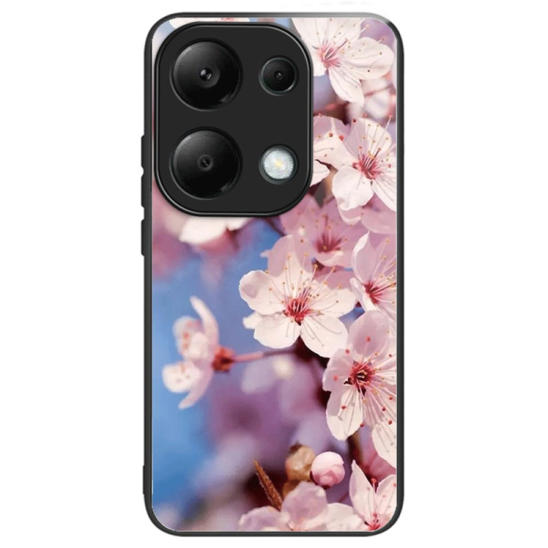 Xiaomi Redmi Note 13 Pro 4G / Poco M6 Pro 4G Glasfodral med hård täckning Peach Blossom