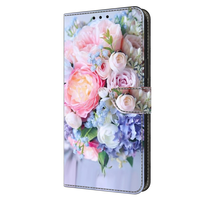 Fodral Oppo A58 Färgade blommor