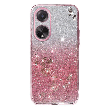 Oppo A58 Blommor och strass...