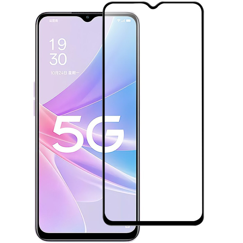 Integrerat skydd av härdat glas för Oppo A78 5G-skärm