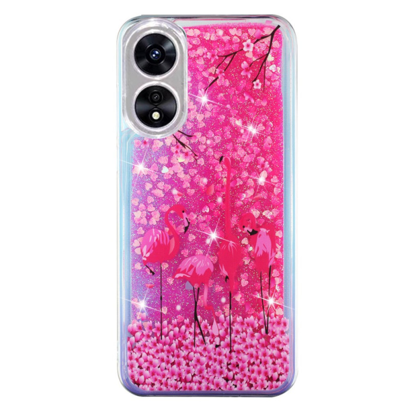 Oppo A17 / A17k Glitterfodral för fåglar