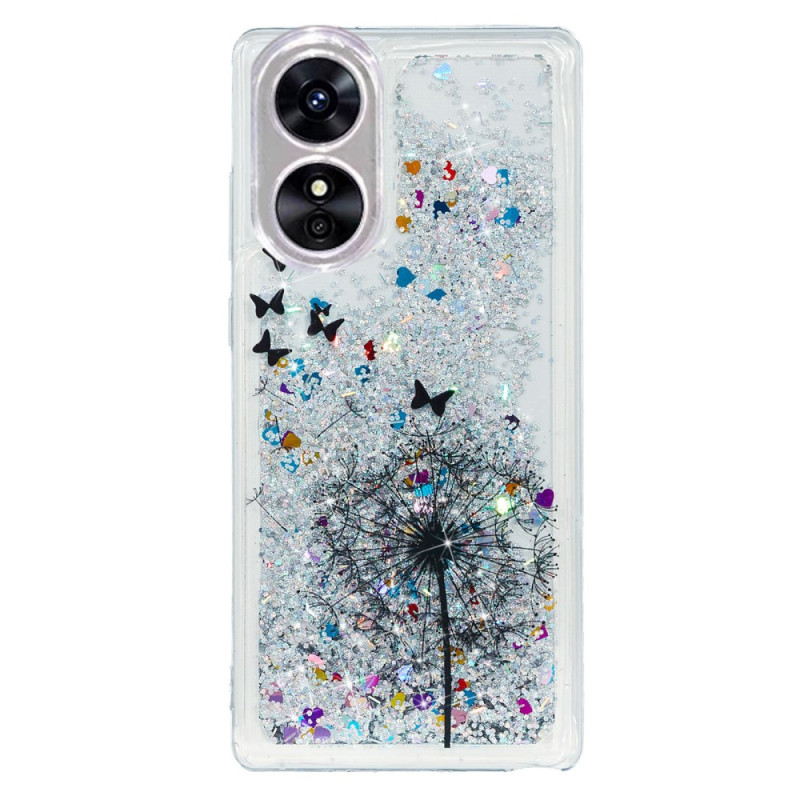 Oppo A17 / A17k Glitterfodral för maskrosor