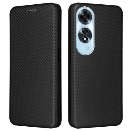 Flip Cover Oppo A60 Kolfiber