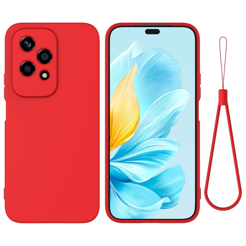 Honor 200 Lite flytande silikonfodral för nyckelband