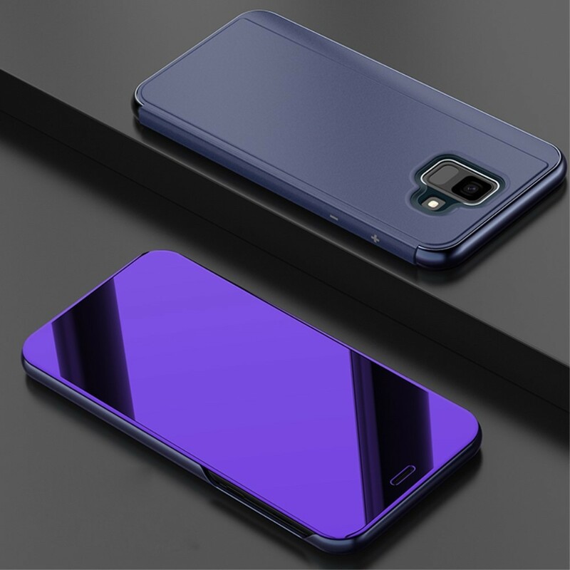 View cover Samsung Galaxy A6 Spegel och lädereffekt