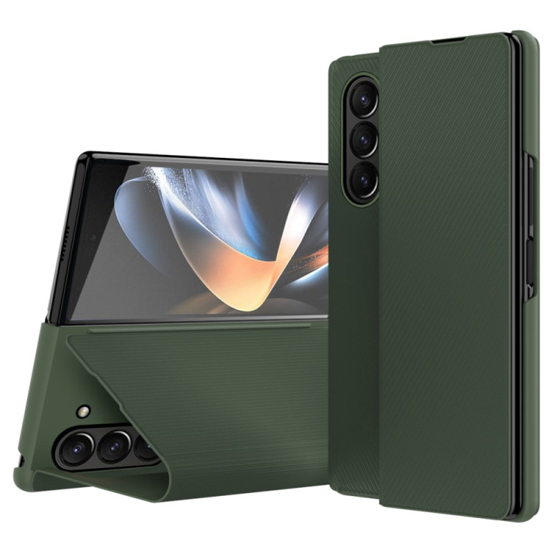 Samsung Galaxy Z Fold 6 Fodral med lädereffekt Stöd