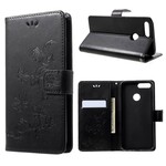 Honor 9 Lite Fjärilar och blommor Rem Case Honor 9 Lite Fjärilar och blommor Rem Case