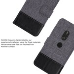Sony Xperia XZ2 Muxma fodral med tyg- och lädereffekt
