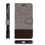 Sony Xperia XZ2 Muxma fodral med tyg- och lädereffekt Sony Xperia XZ2 Muxma fodral med tyg- och lädereffekt