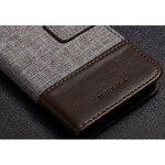 Sony Xperia XZ2 Muxma fodral med tyg- och lädereffekt Sony Xperia XZ2 Muxma fodral med tyg- och lädereffekt