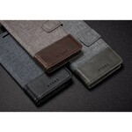 Sony Xperia XZ2 Muxma fodral med tyg- och lädereffekt Sony Xperia XZ2 Muxma fodral med tyg- och lädereffekt
