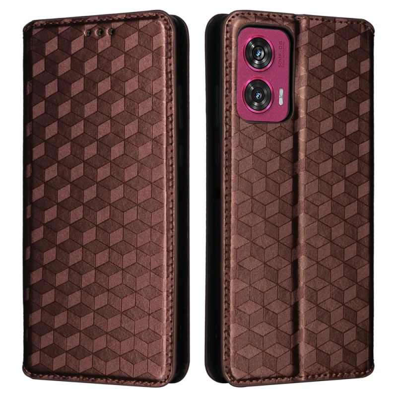 Flip Cover Motorola Edge 50 Fusion 3D Losanges