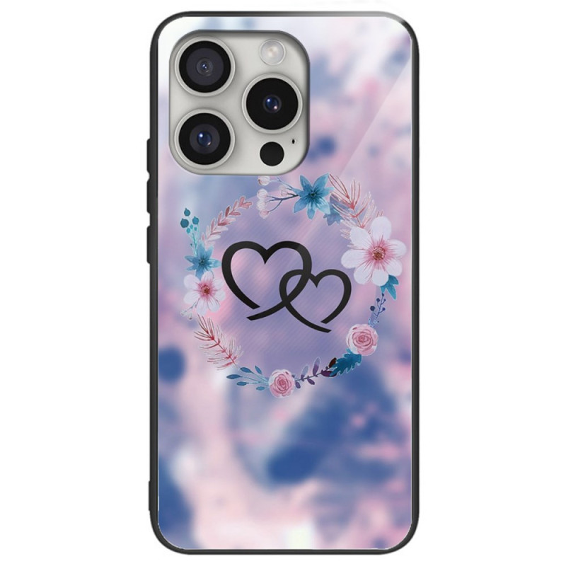 Manschetter iPhone 16 Pro Verre Trempé Coeur à Coeur