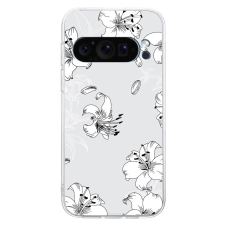 Google Pixel 9 Vita blommor...