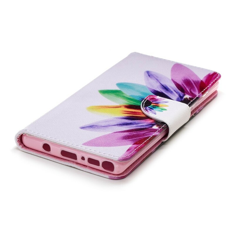 Samsung Galaxy Note 9 Väska med akvarellblomma