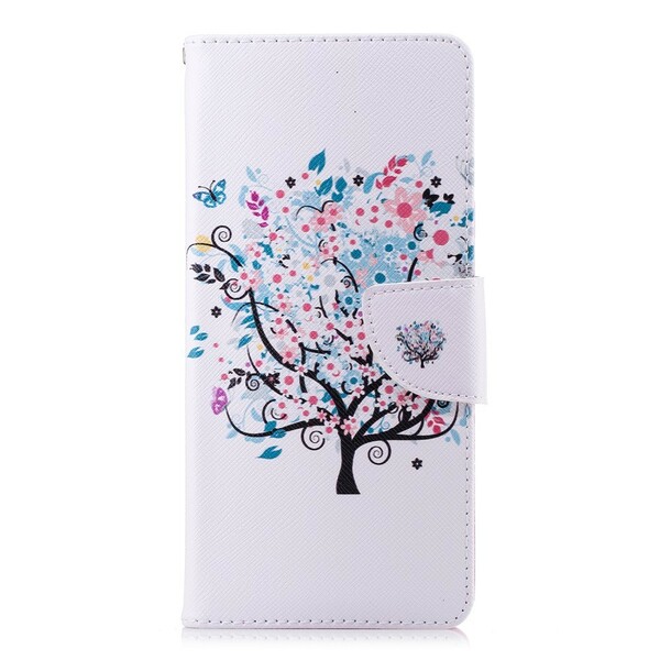 Samsung Galaxy Note 9 fodral med blommigt träd