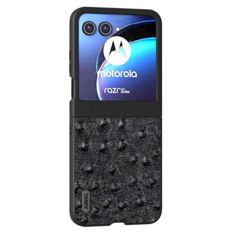 Fodral Motorola Razr 50 5G Ostrich Texture Läder ABEEL