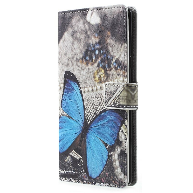 Samsung Galaxy Note 9 fodral Butterfly Blue