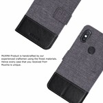 Xiaomi Redmi Note 5-fodral Muxma tyg- och lädereffekt