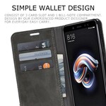 Xiaomi Redmi Note 5-fodral Muxma tyg- och lädereffekt