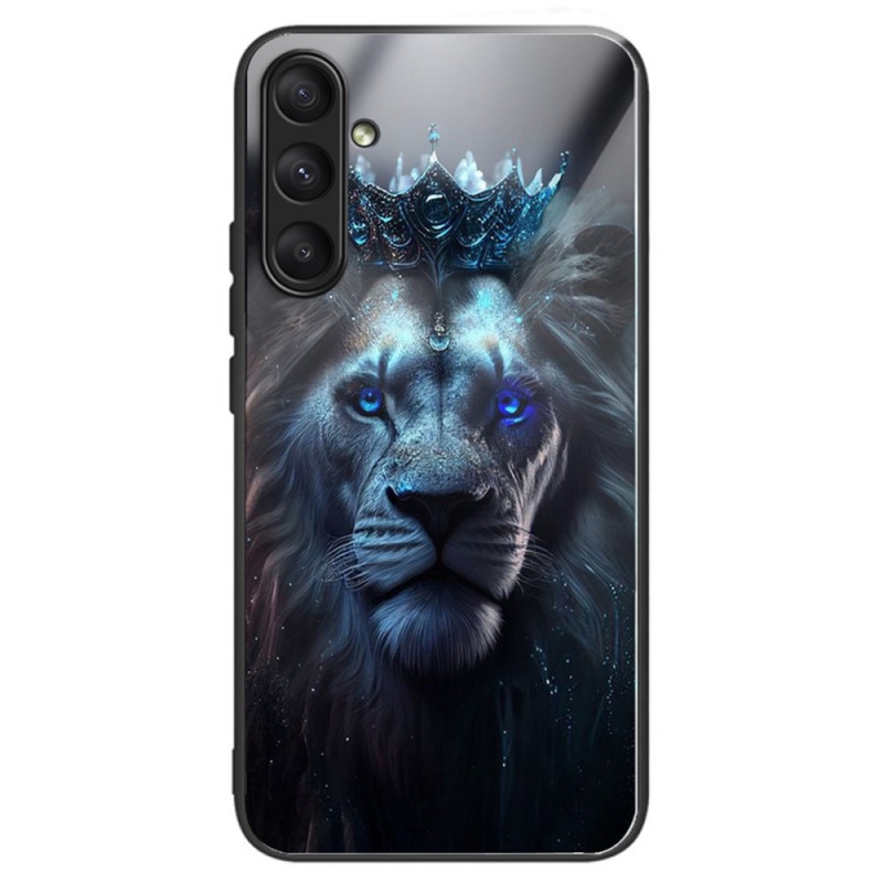 Samsung Galaxy A24 4G Blue Lion Fodral av härdat glas