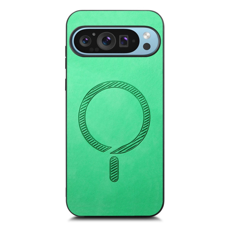 Fodral Google Pixel 9 / Pixel 9 Pro Lädereffekt Kompatibel med MagSafe