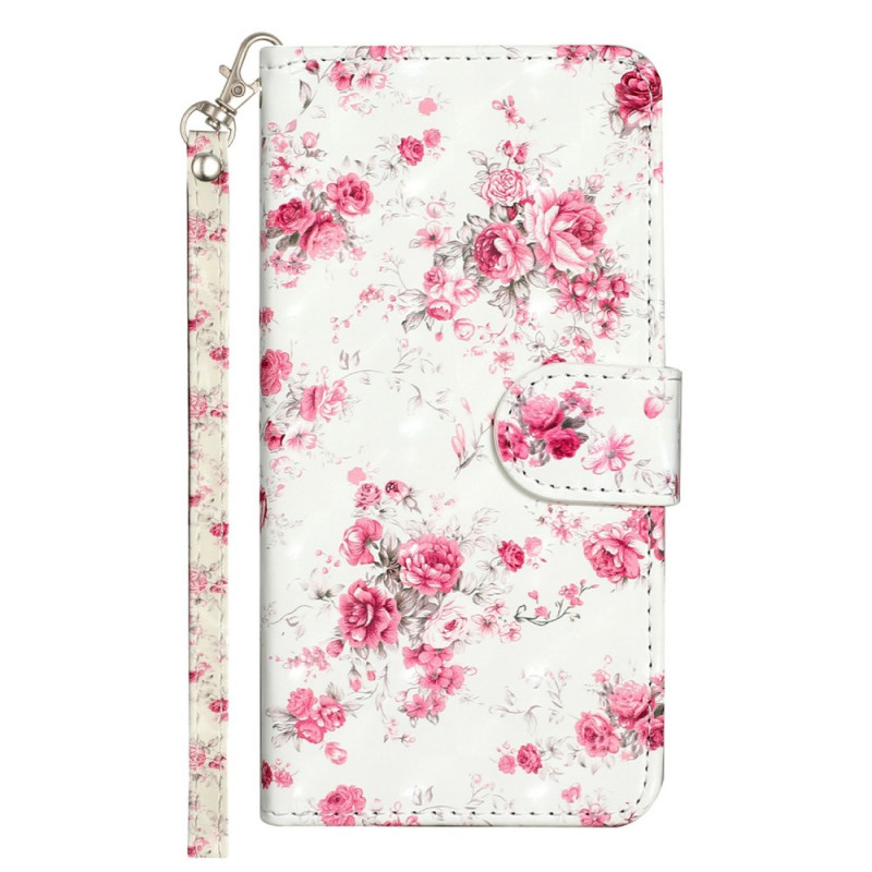 Xiaomi 14T rosa blomma remfodral