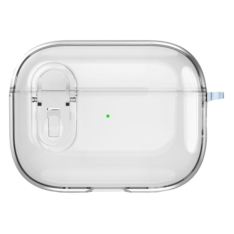 AirPods Pro 2 transparent färgat fodral med karbinhake