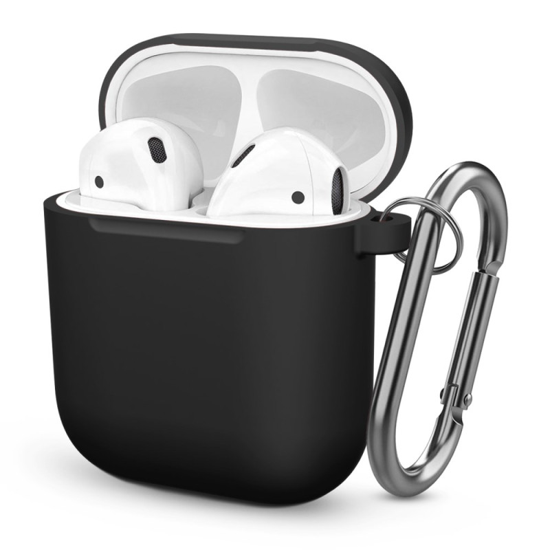 Apple AirPods Förtjockat silikonfodral med karbinhake