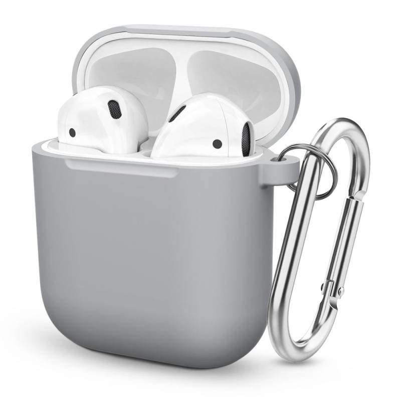 Apple AirPods Förtjockat silikonfodral med karbinhake