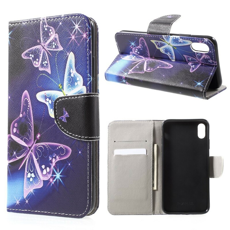 Fodral iPhone XS Smart Butterfly Coloured