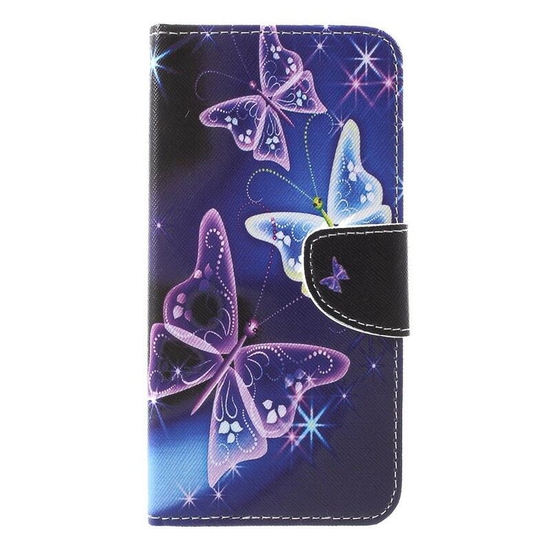 Fodral iPhone XS Smart Butterfly Coloured