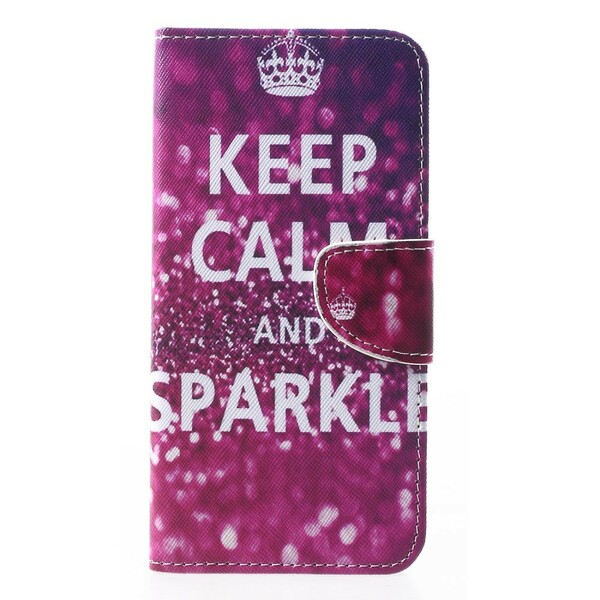 iPhone XR-fodral Keep Calm and Sparkle (Håll dig lugn och gnistra)