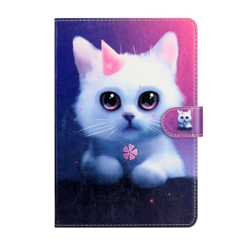 iPad Mini 5 (2019)/4/3/2/1 Fodral Kitten Vit