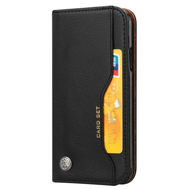 Flip Cover iPhone XR Leatherette Card Case