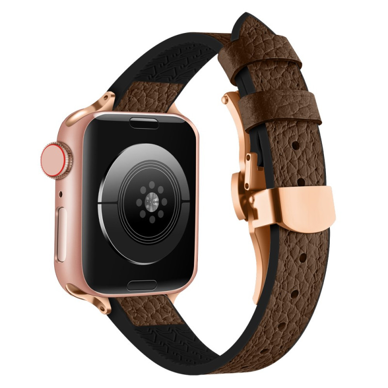 Apple Watch Band Serie 46mm till 42mm / SE / Ultra 49mm Texturerat läder