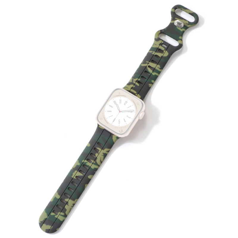 Apple Watch Band Serie 46mm till 42mm / SE / Ultra 49mm Camouflage Fantasy