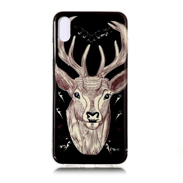 iPhone XR-fodral Majestic Stag Fluorescent