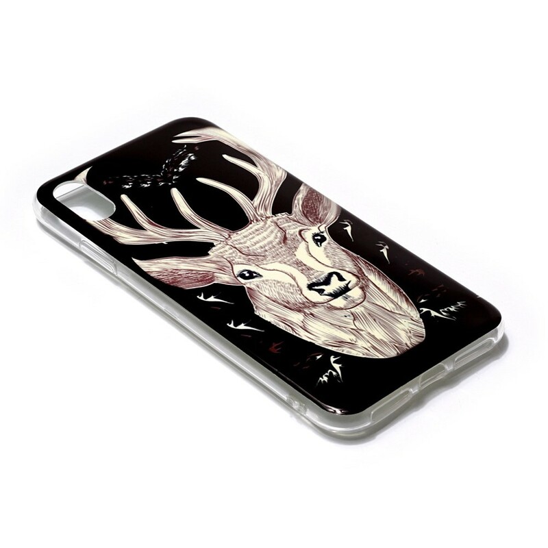 iPhone XR-fodral Majestic Stag Fluorescent