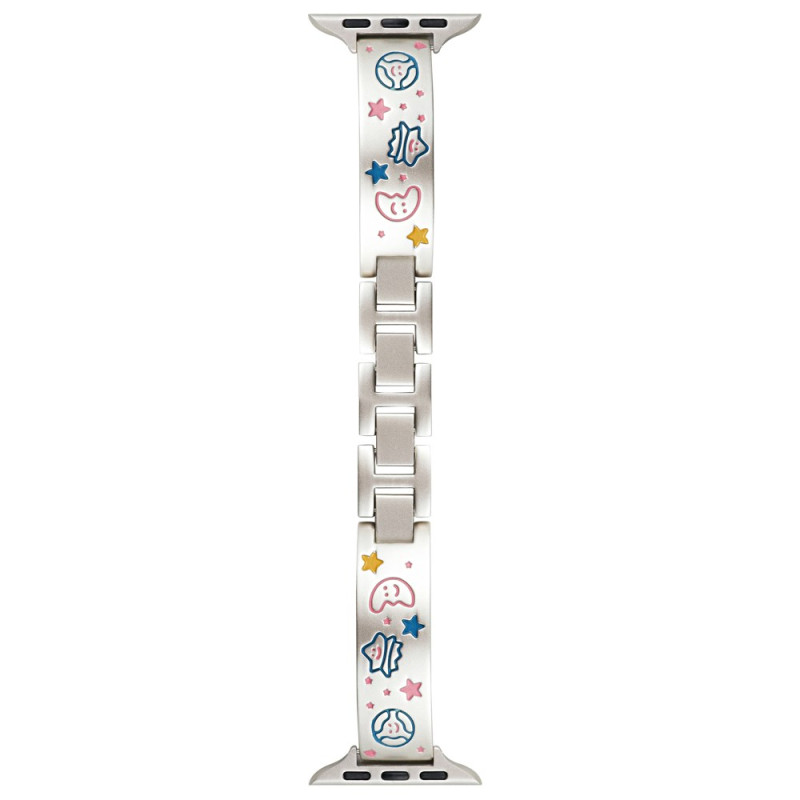 Apple Watch Band Serie 42mm till 38mm / Serie SE Metallic Fun Design